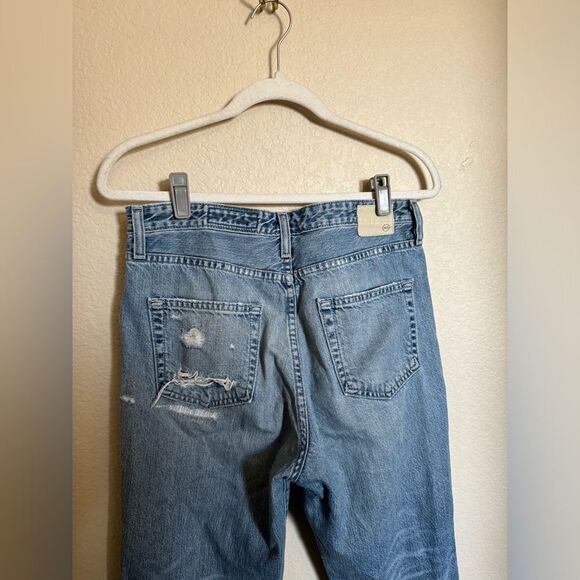 AG Phoebe Vintage High Waist Tapered Leg Jeans Size 29 Distressed Denim - Picture 5 of 7